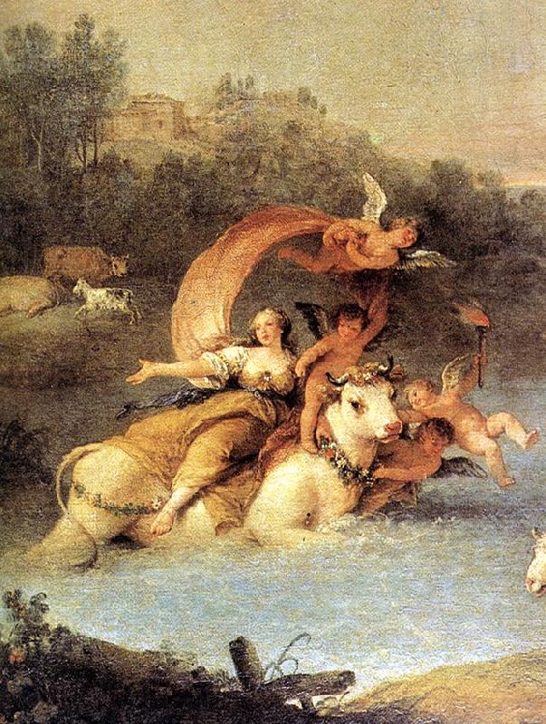 ZUCCARELLI  Francesco The Rape of Europa (detail) France oil painting art